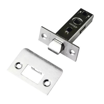 Защелки врезные межкомнатные прямоугольные, под стяжной винт, ARCHIE 45 мм LA 6-45 N, Цвет Хром